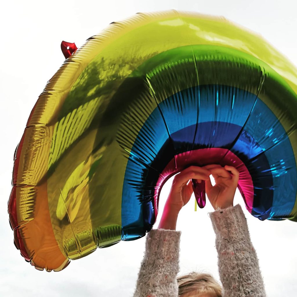 Regenbogen-Luftballon